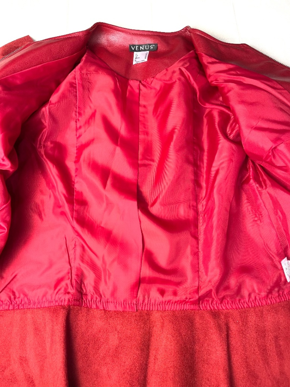 VENUS Ruffle Jacket Size 2 Red - Picture 7 of 11